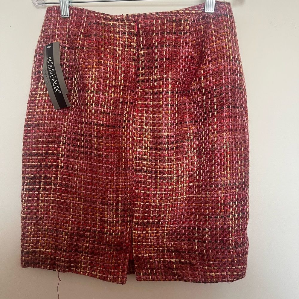 Nouveaux Petite Red Tweed Jacket